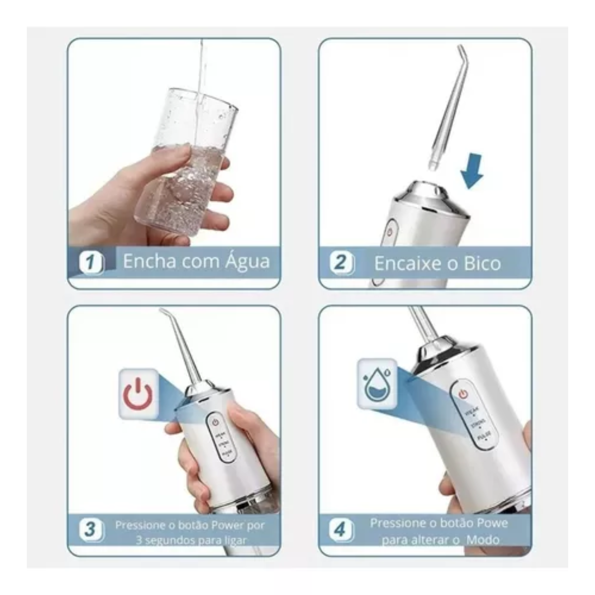 🦷 Irrigador Bucal Portátil Recargable