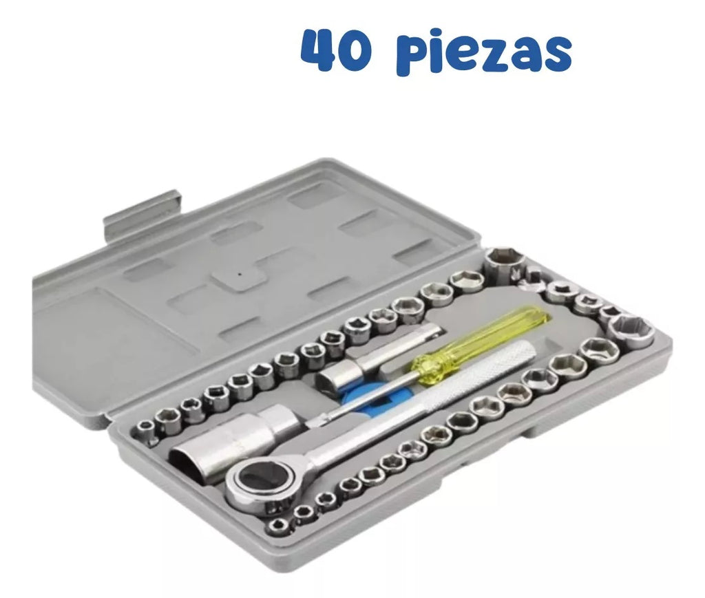 Cargador Inteligente de Batería + Juego de Herramientas de 40 Piezas