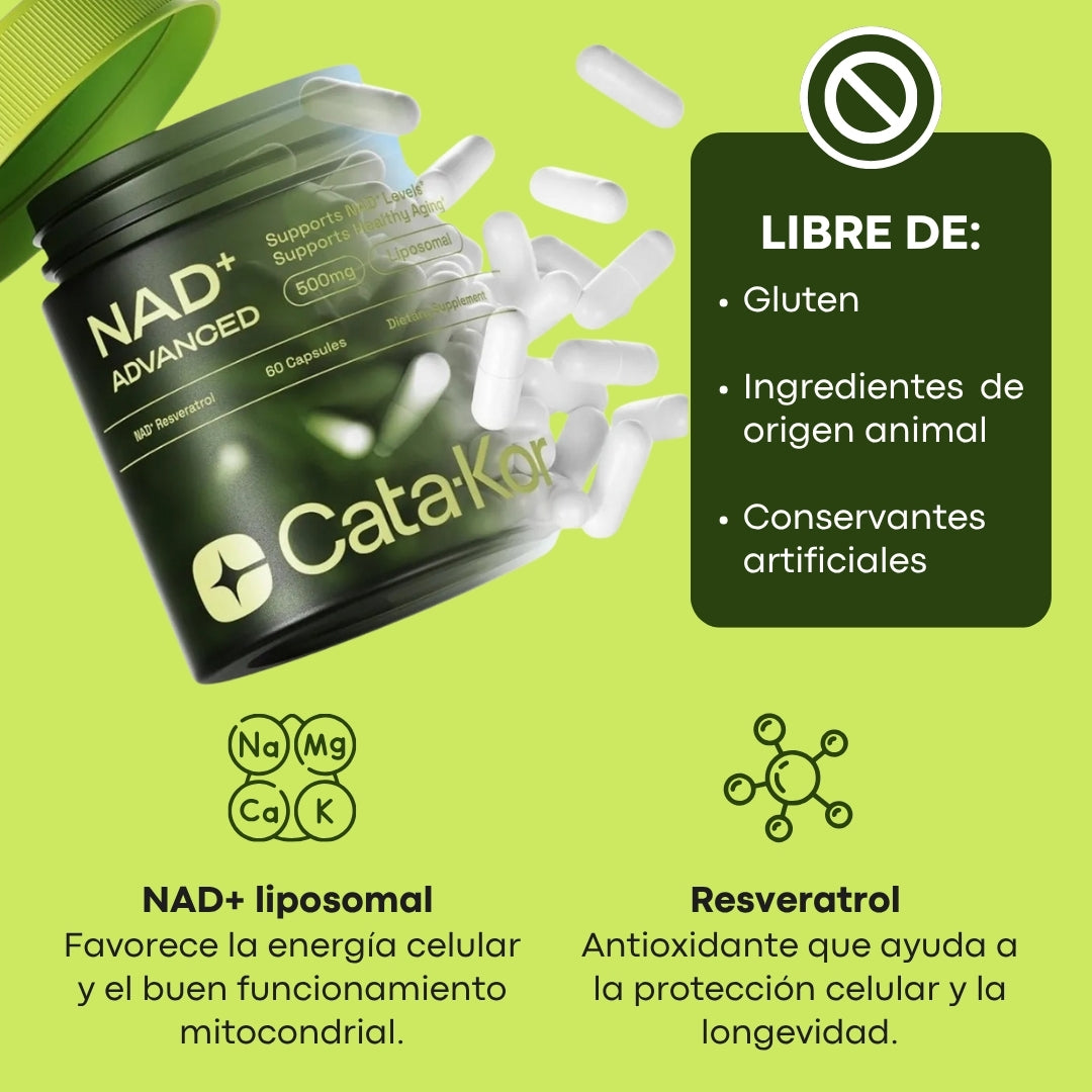 SUPLEMENTO NAD + RESVERATROL ADVANCED