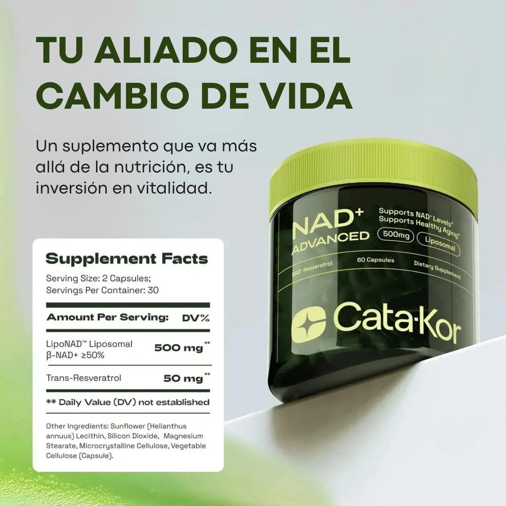 SUPLEMENTO NAD + RESVERATROL ADVANCED