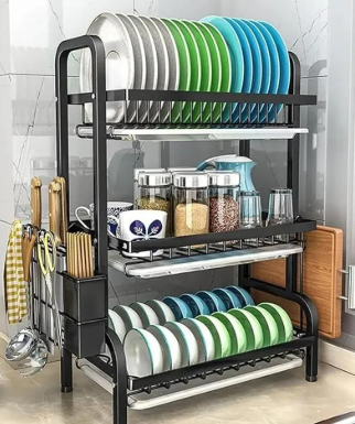 Escurridor De Platos De 3 Niveles | Más Espacio y Organización Para Tu Cocina