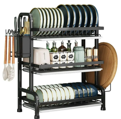 Escurridor De Platos De 3 Niveles | Más Espacio y Organización Para Tu Cocina