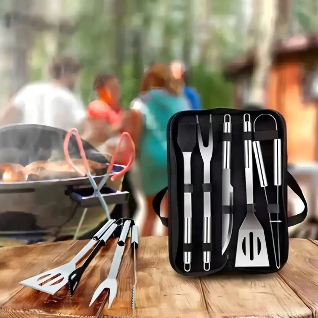 Set de Barbacoa Premium 9 Piezas con Estuche