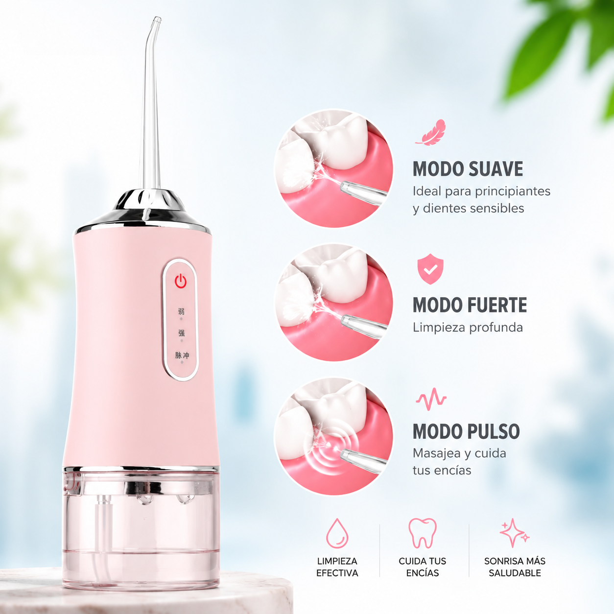 🦷 Irrigador Bucal Portátil Recargable