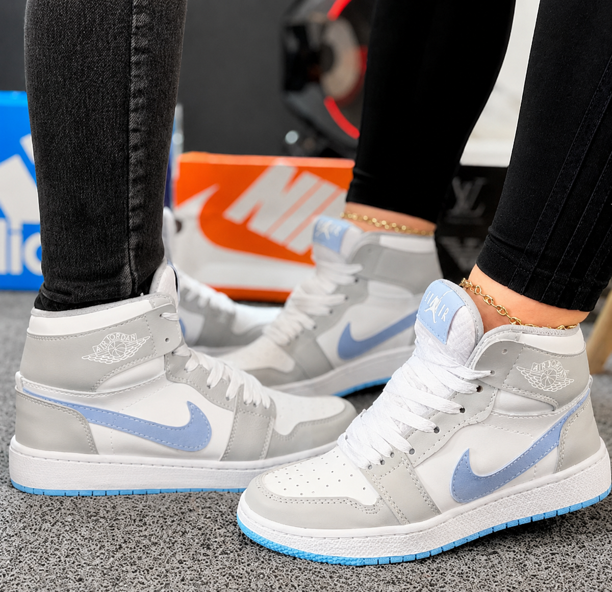 Tenis Nike Retro 1 Sb Blanco Azul