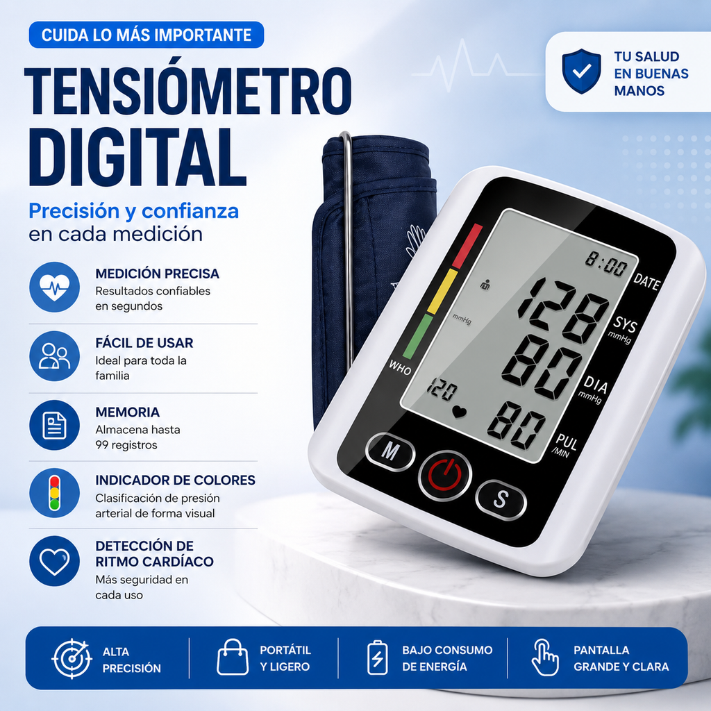 TENSIOMETRO DIGITAL - PRESION ARTERIAL